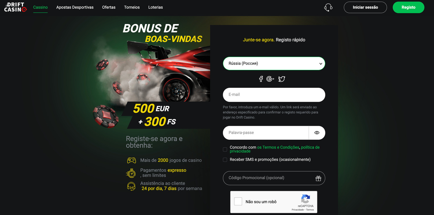 drift casino registro